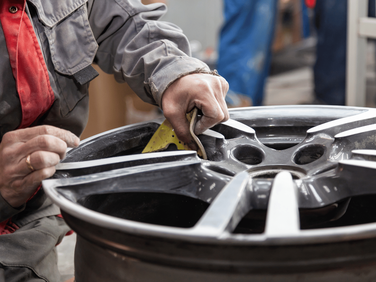 Thorough refurbishment of rims leaving them looking shiny and fresh