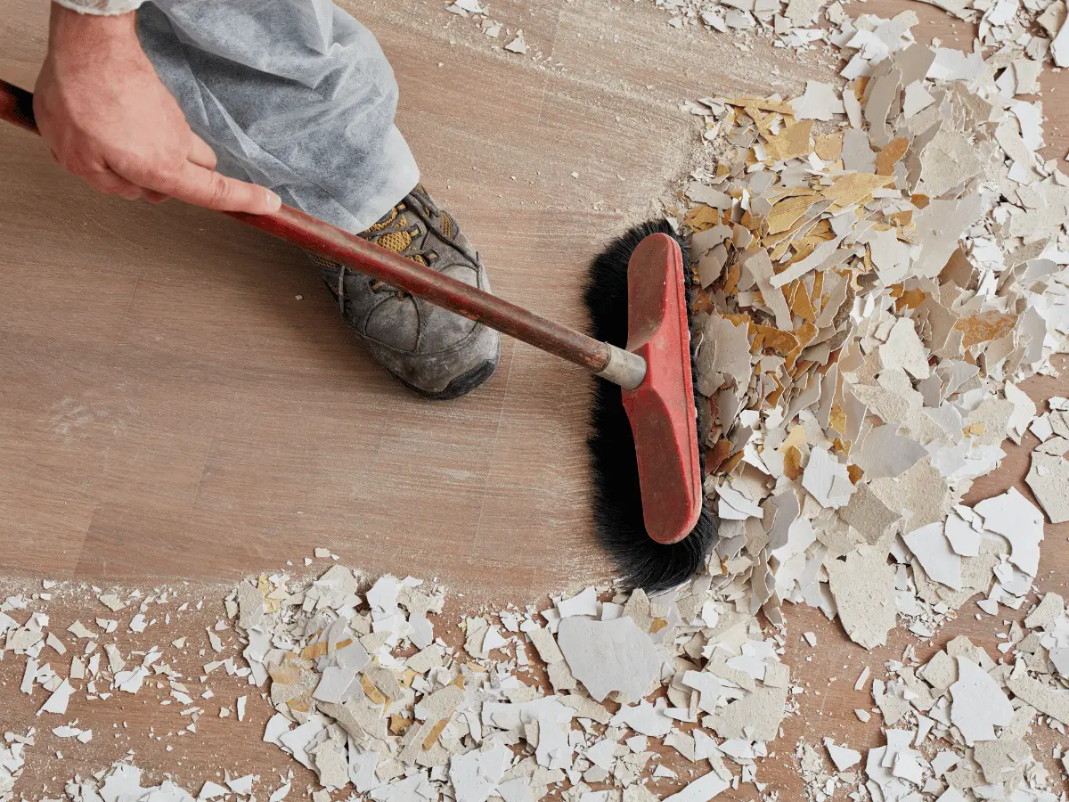 Post-renovation cleaning to remove dust, debris, and residues